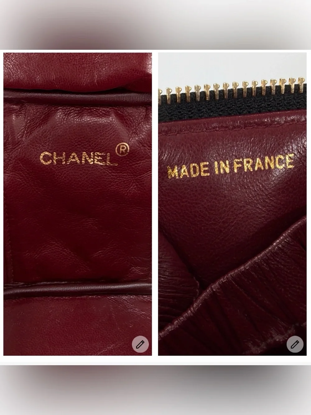 CHANEL Black Quilted Matelasse Vanity Bag w/Dust Bag and Entrupy COA - Picture 7 of 12